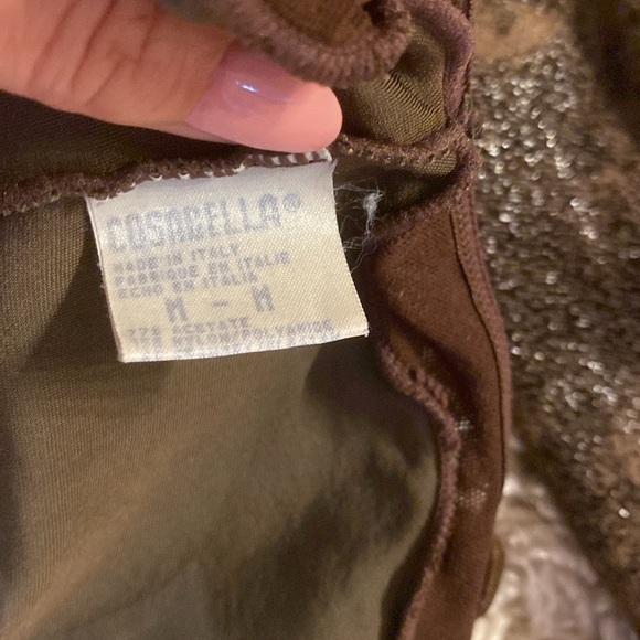 Cosabella Brown Fitted Bodysuit with Tie Front size medium - Picture 4 of 5